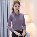 Women's White Spring and Autumn Shirt Formal Wear La Chebel Niche Shirt Professional Design Sense Summer Fashion Long Sleeve Work Clothes. 