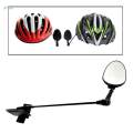 Bike Bicycle Flat Mirror Cycling Riding Helmet Mount Rearview Rear View Eyeglass. 