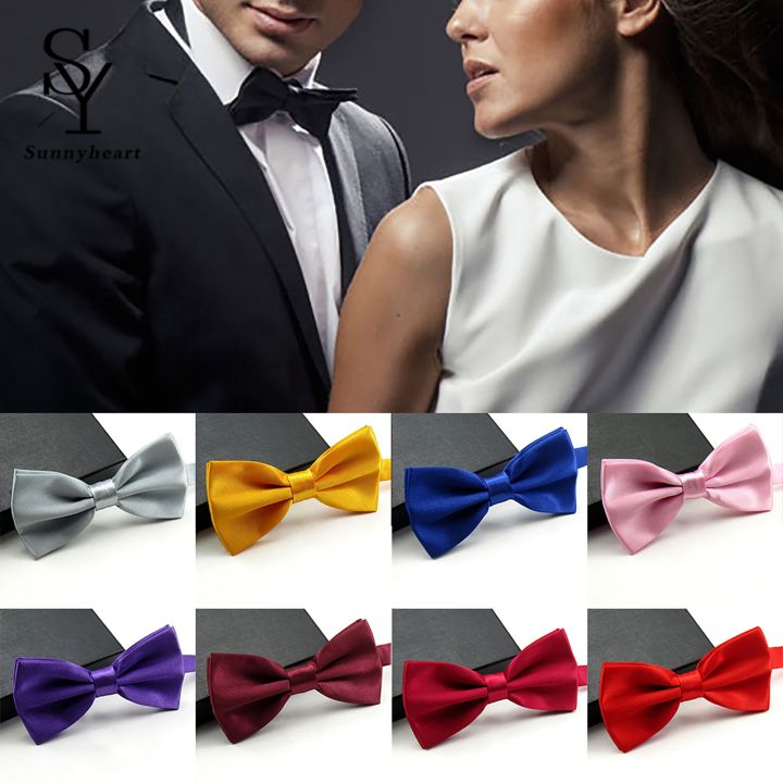 Sunnyheart%20Bow%20Tie%20Solid%20Color%20Wear%20Easily%20Polyester%20Adjustable%20Bow%20Tie%20Pre%20Tied%20for%20Formal%20Occasions%20-%20Image%203