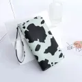 【ZIME】Women Wallet Bag Cow Pattern Long Wallet Zipper Large Capacity Handbag Women Card Holder Multifunctional Wrist Bag. 