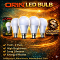 15w High Power Led Light Bulbs (4 In 1) Pack  Value Pack - High Power & Energy Efficient Design  High Power 4-in-1 LED Bulb Pack  Bright White Light for Home - Super Bright Energy Saving Combo. 