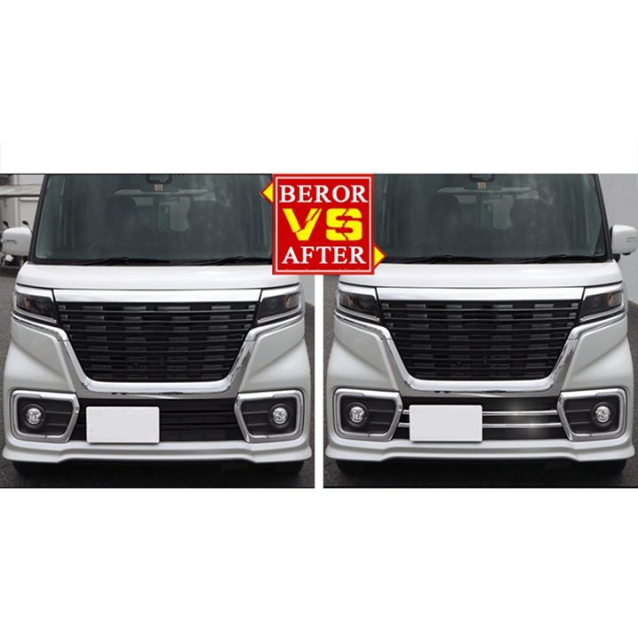 Car Chrome Front Grille Trim for Suzuki Spacia Custom MK53S Car