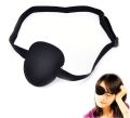 Black Adjustable Concave Eye Patch Foam Groove Strap Washable Sleep Snoring Eyeshades. 