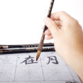 【Parchment & Lace】6pcs L/S/M Wooden Calligraphy Brush Pen Set Chinese Calligraphy Painting Brush Pen Wool Weasel Hair Regular Script Writing Brush. 