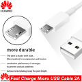 HUAWEI Fast Charge Micro USB Cable Support 5V/2A 9V/2A Travel Charging For Huawei P7 P8 P9 P10 Lite Mate8 7 Honor 8X 8C Cable. 