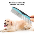 Dog Slicker Brush Stainless Steel Needle Pet Brush Kit For Home For Dogs. 