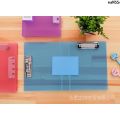 Strong Frosted Ticket Holder Storage Plywood Invoice Folder Documents Ticket Clips Small Size Translucent Clip Double A5 Force Clamp vYbz File ˜. 