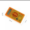 DT830D Mini LCD Digital Multimeter Voltmeter Voltage Ampere Ohm Tester DC AC Ammeter Power Meter Test With Probe Buzzer and Free Battery. 