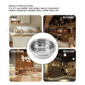 2PCS Coffee Portafilter Basket 58mm Stainless Steel 2 Cups Single Layer Filter. 
