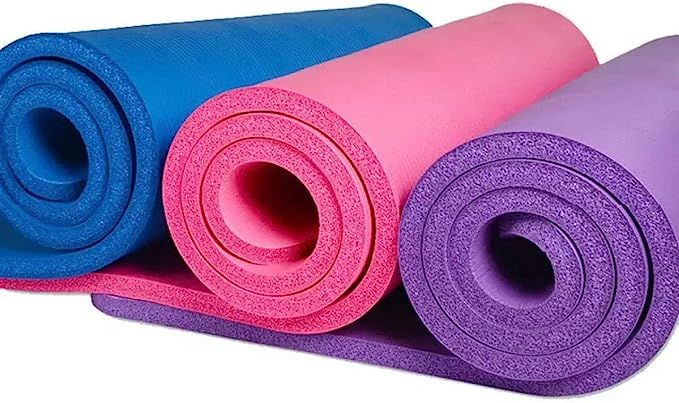 15Mm Thick Nbr Yoga Large Mat Pora Pilates Fitness Training Gym Balance Exercise Pilates Exercise Massage Fitness Accessories