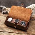 Roll Retro Case Travel Box Leather Storage Box Watch Box. 