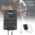 Fishman 4-Band EQ Equalizer Guitar Preamp Piezo Acoustic Guitar Pickup Guitar Tuner With Mic Beat Board CE Certification guitar eq fishman guitar unit fishman EQ. 