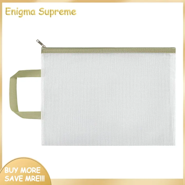 Enigma-%20Portable%20Document%20Holder%20Waterproof%20Transparent%20File%20Holder%20Zipper%20Bag%20with%20Handle%20Large%20Capacity%20Document%20Storage%20for%20Office%20Supplies%20Pvc%20Material%20Buyers'%20Choice%20-%20Image%202