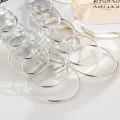 6Pairs/set Hoop Earrings Set- Big Circle Earring -Fashion Jewelry Earings for Women Girls Steampunk Ear Clip Korean Earring. 