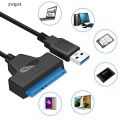 [ZVPT] USB 3.0 to SATA 2.5" External Hard Disk Drive Adapter Reader For SSD HDD Cable DSF. 