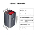 Geepact Car Inverter 200W Peak Power Multifunctional Automotive 12V/24V to DC 110V/220V Inverters 3 USB 1 QC3.0 Fast Charging Ports Adapter Inverter Digital Display Cigarette Lighter Car Truck Universal. 