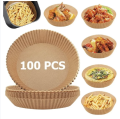 100pcs/50pcs Air Fryer Paper Baking Paper Air Fryer Disposable Paper Baking Mat Oil Absorbing Paper Kitchen Air Fryer Baking. 