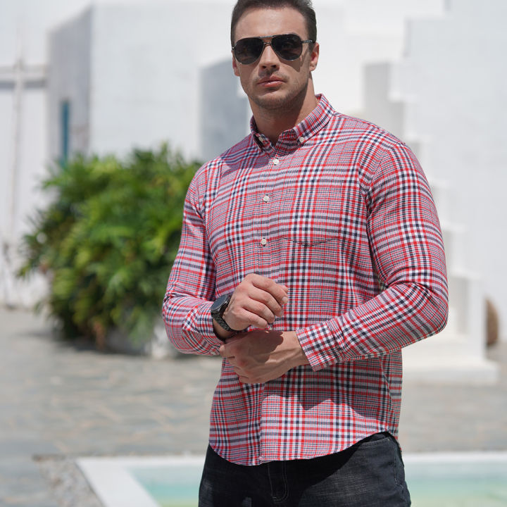 Yfashion%20Men%20Casual%20Plaid%20Shirt%20With%20Pockets%20Design%20Lightweight%20Regular%20Fit%20Long%20Sleeve%20Button%20Down%20Tops%20-%20Image%2010