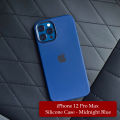 iPhone 12 Pro Max Silicone Case Midnight Blue. 