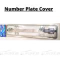 Front & Rear Number Plate Cover -Chrome. 