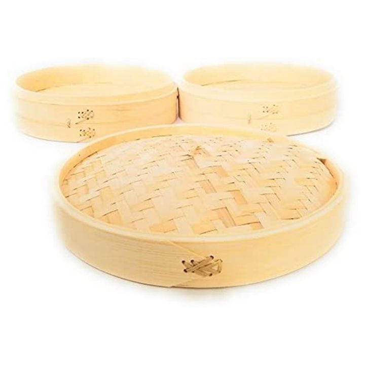 3%20Piece%20Set%20-%20Bamboo%20Steamer%20Basket%20-%20Dumpling%20&%20Bun%20Steamer%20-%20Great%20for%20Cooking,%20Buns,%20Dim%20Sum,%20Vegetables,%20Fish%20-%20Image%203