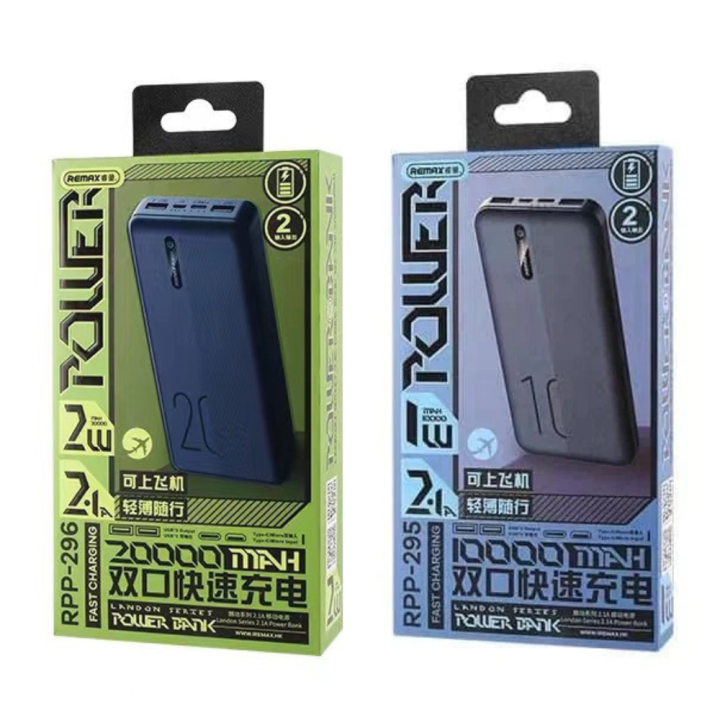 REMAX%20RPP-295%20Powerbank%2010000mAh%20/%20RPP-296%2020000%20mAh%202.1A%20Mini%20Power%20Bank%2010000mAh%20Capacity%20Fast%20Charging%20Power%20Station%20-%20Image%202