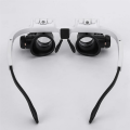 2Pcs Head-Mounted Microscope Jeweler Magnifier with LED Light 8X/15X/23X Magnifying Magnifier Loupes Repair Tool. 