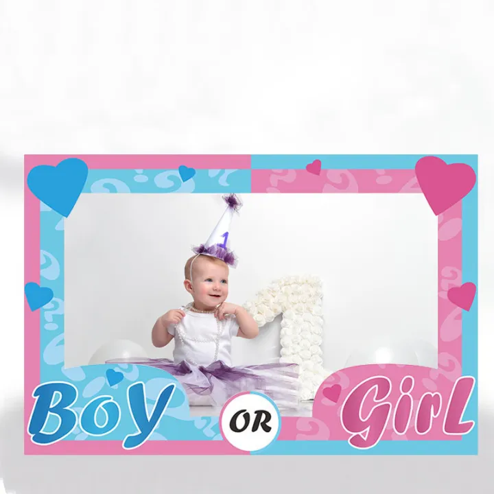 Chicinlife%20Boy%20Or%20Girl%20Photo%20Booth%20Frame%20Prop%20Birthday%20Party%20Baby%20Shower%20Photobooth%20Props%20Gender%20Reveal%20Decoration%20-%20Image%206