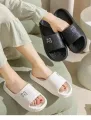 【WEJA】Women Summer EVA Slippers Indoor Home Bath Non Slip Soft Wide Comfort Couple Slippers Unisex Outdoor Beach Flip Flops Men Slides. 