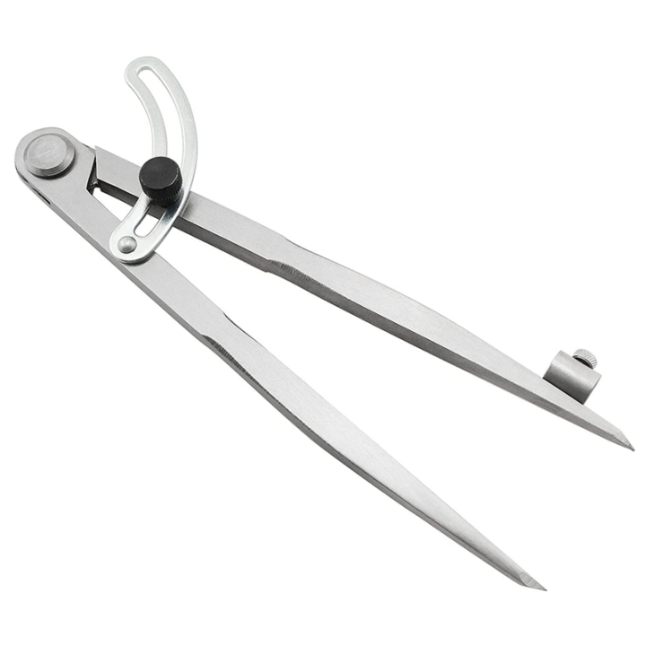 3pcs%208%20Inch%20Compass%20200mm%20Precision%20Wing%20Divider%20Scribe%20Tool%20with%20Pencil%20Holder%20for%20Geometry,%20Wood,%20Metal%20and%20Leather%20-%20Image%205