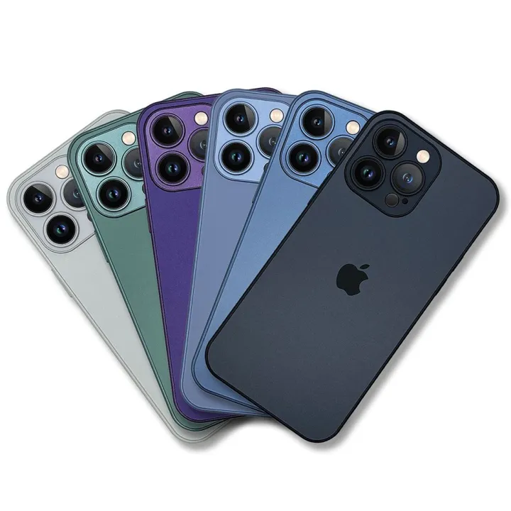 Matte%20Frosted%20AG%20Glass%20Case%20for%20iPhone%2011%2012%2012%20Pro%20Max%2013%2013%20Pro%20Max%2014%2014%20Plus%2014%20Pro%20Max%20Frosted%20Glass%20Phone%20Case%20With%20Integrated%20Lens%20Film%20-%20Image%203