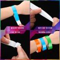 600Pcs Waterproof Hand Bands Neon Wrist Bands for Events Concert Adhesive for Party. 