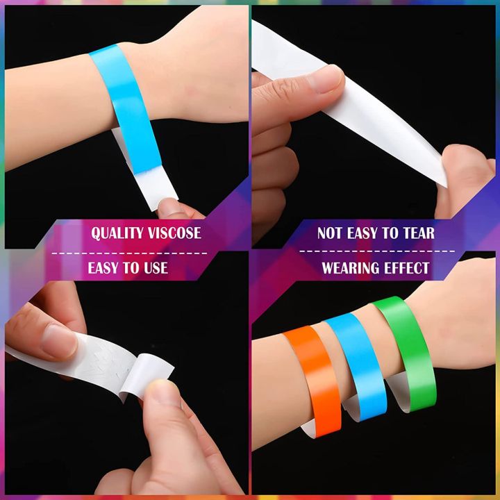 600Pcs%20Waterproof%20Hand%20Bands%20Neon%20Wrist%20Bands%20for%20Events%20Concert%20Adhesive%20for%20Party%20-%20Image%204