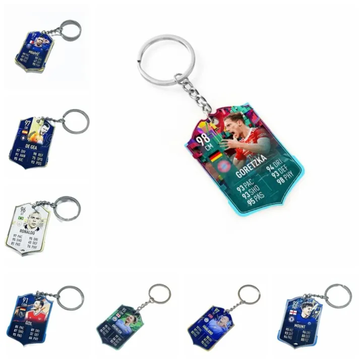 National Team Mbappe Football Keyring De Bruyne Ozil Soccer Key Chain ...