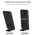 Quiberk for iPhone 12 Phone Case Slide Camera Cover Kickstand Hard Shockproof Armor Back Casing. 