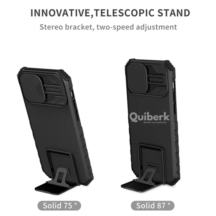 Quiberk%20for%20iPhone%2012%20Phone%20Case%20Slide%20Camera%20Cover%20Kickstand%20Hard%20Shockproof%20Armor%20Back%20Casing%20-%20Image%203