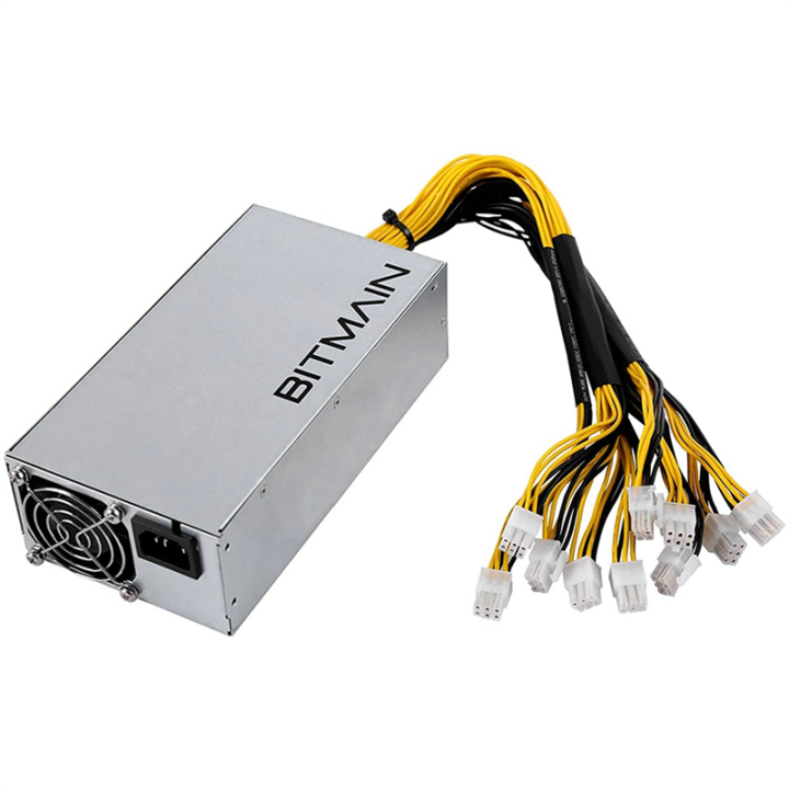 APW7 1800W PSU Bitmain Mining Power Supply for Bitmain Antminer S9/L3+/A6/A7/R4/S7/E9 with 10X PCI-E 6Pin Connectors