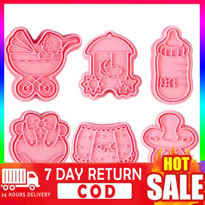 6Pcs/Set%20Cookie%20Cutters%20Infant%20Series%20Pattern%20Multi-Function%20Plastic%203D%20Donuts%20Baking%20Mold%20Kitchen%20Accessories%20-%20Image%202