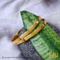 Gold Plated bangal Guarantee Plain Plain Love Bracelet gold 2 Bangle Fashion Style for Women and girls bangle. 