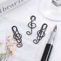 20pcs Creative Metal Musical Symbols Paper Clips Book Accessories. 