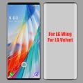 3D Curved Screen Protector For LG Wing 5G Tempered Glass Full Coverage Cover Fingerprint Unlock Protective Film For LG Velvet. 