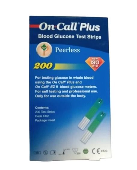 On Call Plus Test Plus Test Glucometer 200 Strips