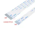 【Top mobile  Store】(New) 10PCs FPC ribbon flexible flat cable pitch 0.5mm A-type 4p 8p 12p 16p 20p 30p 40 p FFC wire 6/10/12/16/20/30/40 pin. 