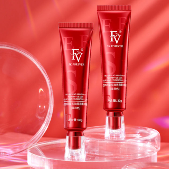 FV%20Red%20Ginseng%20Bird%20'S%20Nest%20Polipeptida%20Skin-Nourishing%20Liquid%20Foundation%20Long-Lasting%20No%20Makeup%20Concealer%20Oil%20Control%20Waterproo%20-%20Image%203