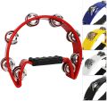 Tambourine Single Row Tambourine for Kids and Adults Hand Held Percussion Instrument Percussion instrument hand tambourine Red, Green, Yellow, Blue. 