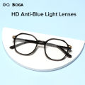 OQ BOGA 7 Colors Unisex Anti Blue Light Radiation Computer Glasses Women Men Eye Protection Fashion Plastic Polygon Frame Eyewear. 