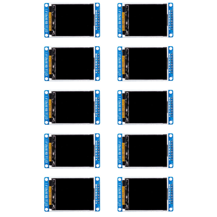 Small Display Module 1 Color 10X 1.8 Inch LCD Display Module Full Color 128X160 RGB SPI TFT LCD ...