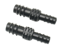 Garden hose 1/2" to 3/8" Barb straight reducing connector (2pcs) 16mm to 8/11mm irrigation hose connector straight body pipe Repair barbed drip Fittings connector linker for green house gardening water 16 mm 8 . reduce reduction. 