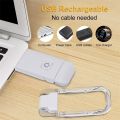 1/3Pcs USB Rechargeable LED Book Reading Light/ Portable Bookmark Eye Protection Bedside Clip Lamp/ White Adjustable Light. 