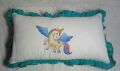 Baby Pillowcase very Beautiful Fabric Paint art (Unicorn). 